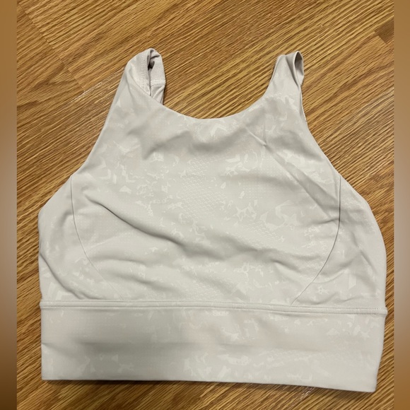 Lululemon x Barry’s Bootcamp Stronger as One Long Line Bra Emboss Light Chrome 6 - Picture 1 of 5